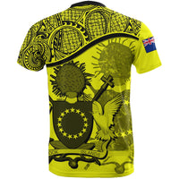 Cook islands Yellow Coat of Arms T Shirt - Polynesian Pride