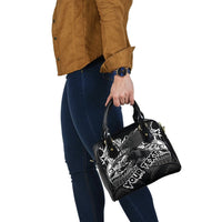 American Samoa Polynesian Custom Personalised Shoulder Handbag - Eagle Tribal Pattern - Polynesian Pride