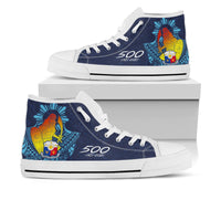 Philippines High Top Shoes - King Lapu Lapu Unisex White - Polynesian Pride