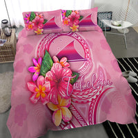 Tokelau Polynesian Bedding Set - Floral With Seal Pink - Polynesian Pride