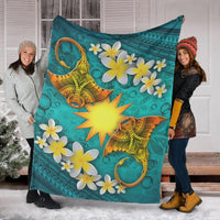 Nauru Polynesian Blanket - Manta Ray Ocean - Polynesian Pride