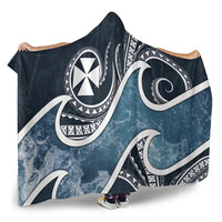 Wallis and Futuna Polynesian Hooded Blanket - Ocean Style - Polynesian Pride