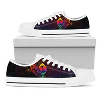 Guam Low Top Shoes - Butterfly Polynesian Style - Polynesian Pride
