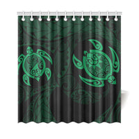 Hawaii Polynesian Turtle Shower Curtain Green - Polynesian Pride