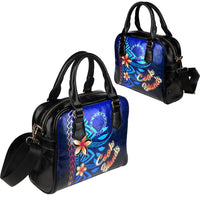 Cook Islands Shoulder Handbag - Vintage Tribal Mountain - Polynesian Pride