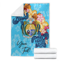 Nauru Custom Personalised Premium Blanket - Tropical Style - Polynesian Pride