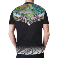 New Zealand Shirt, Maori Tattoo Moko Paua Shell T Shirt - Polynesian Pride
