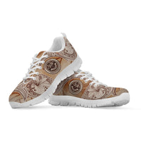 Federated States of Micronesia Sneakers - Hibiscus Flowers Vintage Style - Polynesian Pride
