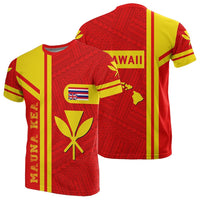 Kanaka Polynesian Mauna Kea T Shirt Morale Style Unisex Red - Polynesian Pride