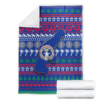 Northern Mariana Islands Christmas Blanket - Ugly Christmas - LT12 - Polynesian Pride