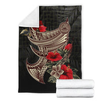 American Samoa Premium Blanket - Polynesian Tribal Vintage Style - Polynesian Pride