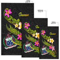 Samoa Polynesian Area Rug - Plumeria Tribal - Polynesian Pride