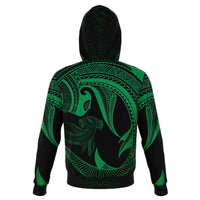 Hawaii Hoodie Polynesian Hammerhead Shark Green - Polynesian Pride
