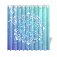 Flower Turtle Shower Curtain - Polynesian Pride