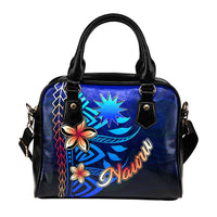 Nauru Shoulder Handbag - Vintage Tribal Mountain - Polynesian Pride