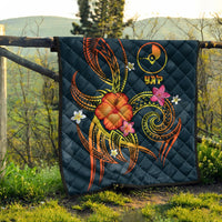 YAP Polynesian Premium Quilt - Legend of YAP (Blue) - Polynesian Pride