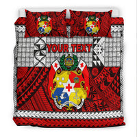 (Custom Personalised) Tonga Bedding Set Be Unique Version 02 Red LT13 - Polynesian Pride