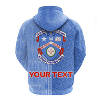 Custom Tonga Apifoou College Zip up Hoodie Tongan Tribal LT12 - Polynesian Pride