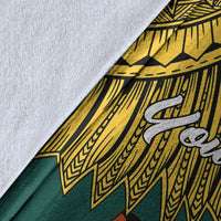 Papua New Guinea Jiwaka Province Polynesian Custom Personalised Blanket - Tribal Wave Tattoo - Polynesian Pride