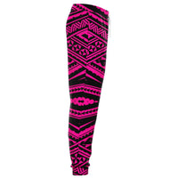 Polynesian Tatau Pink Joggers - Polynesian Pride