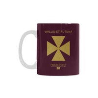 Wallis and Futuna Passport White Mug One Style One Size Red - Polynesian Pride