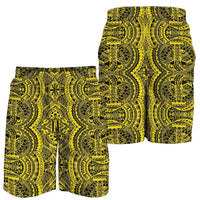 Polynesian Symmetry Yellow Men's Short Men's Shorts Yellow - Polynesian Pride