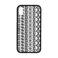 Polynesian 13 Rubber Phone Case One Size iPhone XR (6.1") Black - White - Polynesian Pride