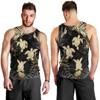 Hawaiian - Golden Tropical Turtle Tank Top AH - Polynesian Pride