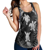 Hawaiian - Silver Tropical Turtle Racerback Tank AH - Polynesian Pride
