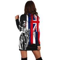 Hawaiian King Flag Hoodie Dress - AH - Polynesian Pride