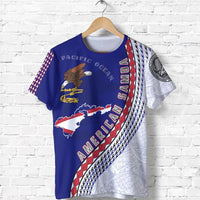 American Samoa T Shirt American Samoan Flag Map Generation Iv K6 Unisex Blue - Polynesian Pride
