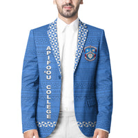 Tonga Apifo'ou College Blazer Simple Style - Blue LT8 Unisex Blue - Polynesian Pride
