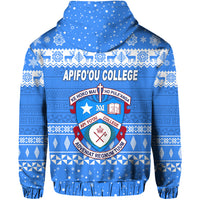 Apifoou College Christmas Zip Hoodie Simple Style LT8 - Polynesian Pride
