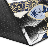 Guam Chamorro Area Rug White Style LT6 - Polynesian Pride