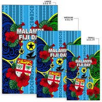 Malampa Fiji Day Hibiscus Area Rug Style LT6 - Polynesian Pride