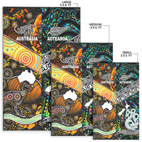 New Zealand Maori Aotearoa And Australia Aboriginal Area Rug Together - Paua Shell LT8 - Polynesian Pride