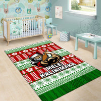 Hawaiian Santa Claus Warrior Area Rug Christmas LT6 - Polynesian Pride