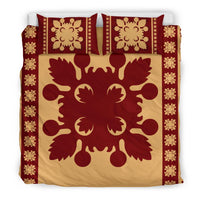 Hawaiian Quilt Pattern Breadfruit Bedding Set - Polynesian Pride