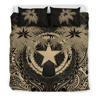 Northern Mariana Islands Duvet Cover Set - Northern Mariana Islands Flag Coconut (Duvet Cover) Black - Polynesian Pride