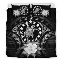 Cook Islands Gray Hibiscus Bedding Set - Polynesian Pride