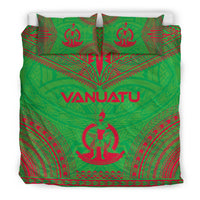 Vanuatu Flag Polynesian Chief Duvet Cover Set - Polynesian Pride