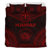 Hawaii Polynesian Chief Duvet Cover Set - Red Version - Polynesian Pride