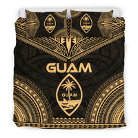 Guam Polynesian Chief Duvet Cover Set - Gold Version - Polynesian Pride