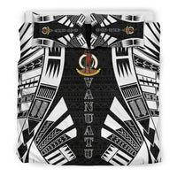 Vanuatu Duvet Cover Set - Polynesian Tattoo Black - Polynesian Pride