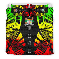 Fiji Duvet Cover Set - Polynesian Tattoo Reggae - Polynesian Pride