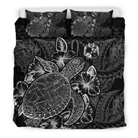 Polynesian Bedding Set - Tonga Duvet Cover Set Black Color Black - Polynesian Pride