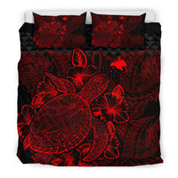 Polynesian Bedding Set - Papua New Guinea Duvet Cover Set Red Color Red - Polynesian Pride