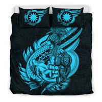 Polynesian Bedding Set - Nauru Duvet Cover Set Father And Son Emerald - Polynesian Pride
