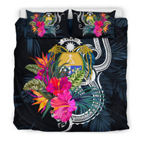 Polynesian Bedding Set - Nauru Duvet Cover Set Tropical Flowers - Polynesian Pride
