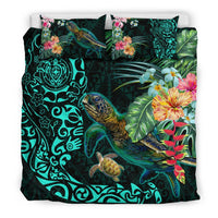 Tiki Polynesian Bedding Set Turtle Hibiscus - Polynesian Pride
